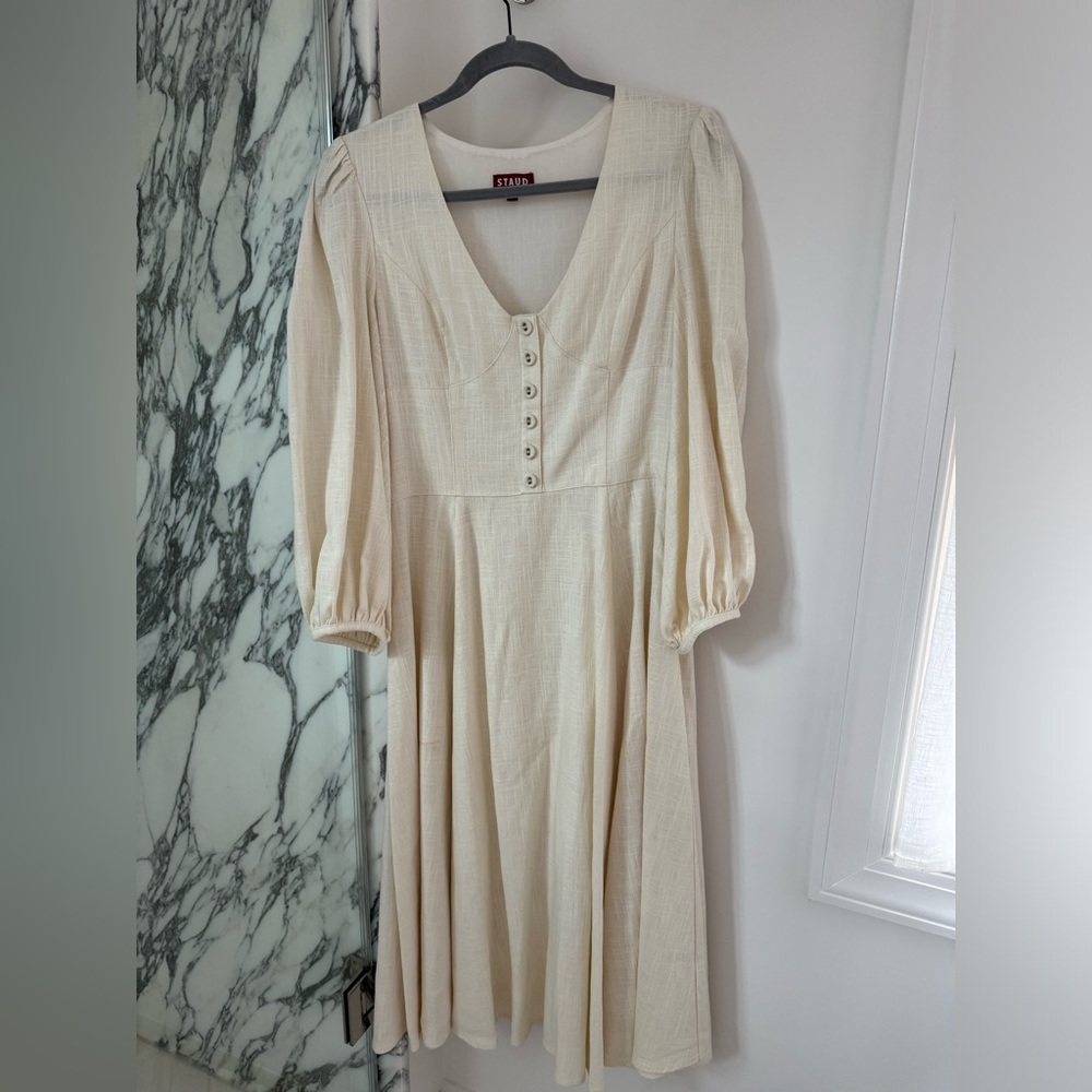 NWOT Staud ivory dress